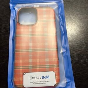 Casely Bold Orange Checkered Phone Case